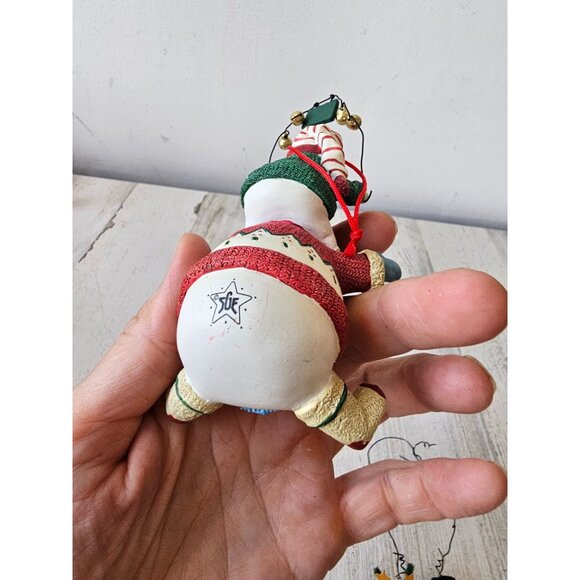 Sandi gore evans snowman ornament hokey pokey joyful noise trumpet Xmas tree - Picture 5 of 5